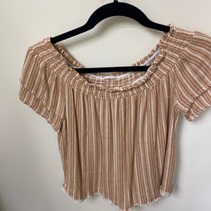 Ladies off the shoulder shirt